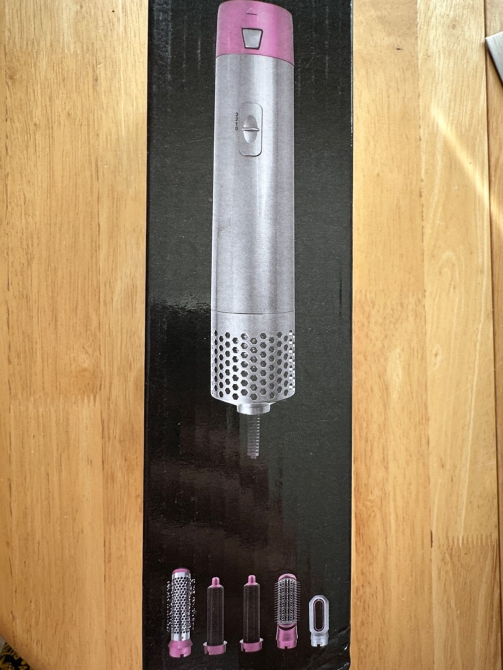 5-in-1 Hot Air Styler Hair Dryer Brush - Pink and Silver - Picture 4 of 4